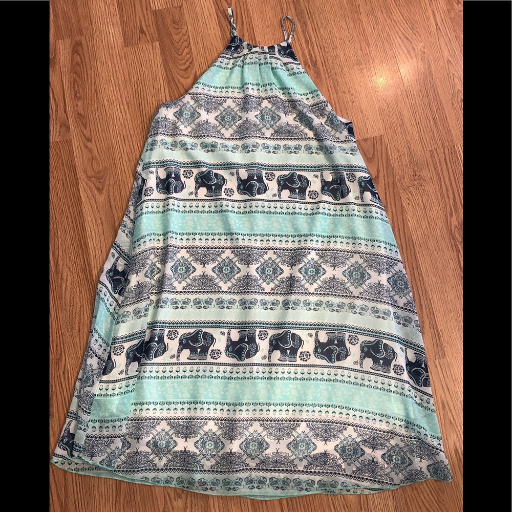 NWT Boho Adorable Summer Dress sheer with slip XS